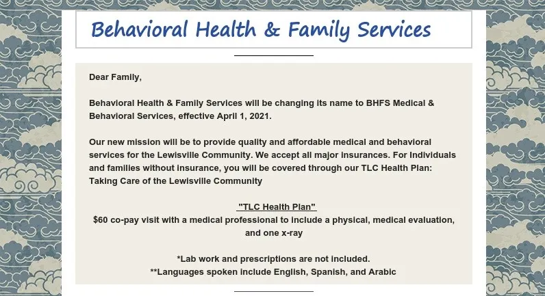 Behavioral Health and Family Services