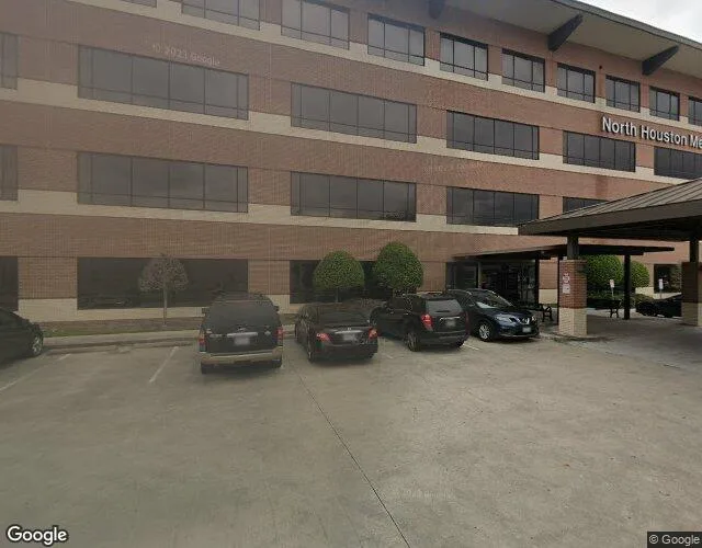 Exterior view of Houston treatment center — asphalt